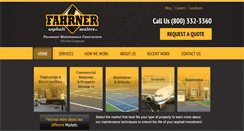 Desktop Screenshot of fahrnerasphalt.com